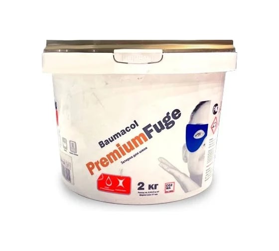 Затирка для швов эластичная BAUMIT Baumacol PremiumFuge, Темно-коричневый, 2 кг,Темно-коричневый, 2 кг (1621)