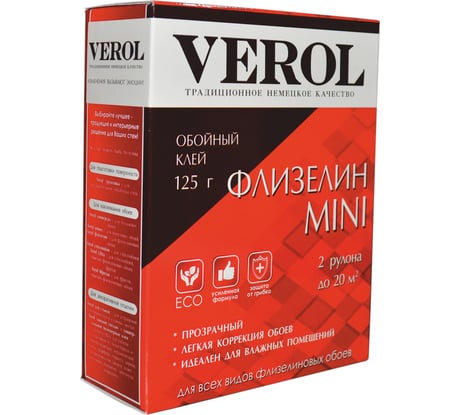Обойный клей Verol ФЛИЗЕЛИН MINI 125 гр 144