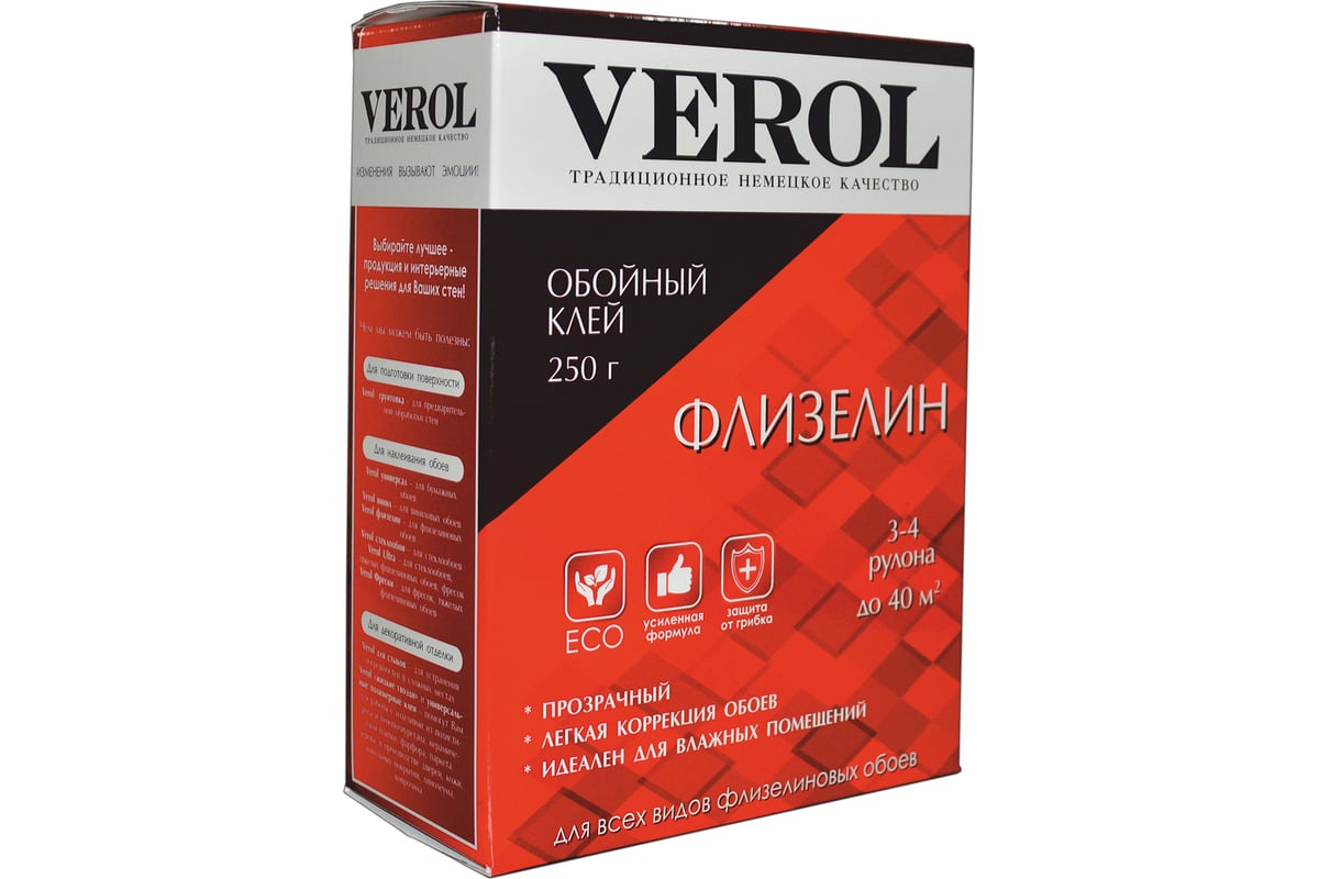 Обойный клей Verol ФЛИЗЕЛИН 250 гр 14 - выгодная цена, отзывы ...