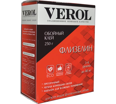Обойный клей Verol ФЛИЗЕЛИН 250 гр 14