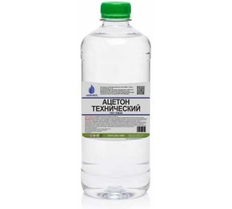 Ацетон технический AKROMIX в/с ГОСТ 2768-84 ПЭТ 0,9л (коробка по 20шт) ace900ml