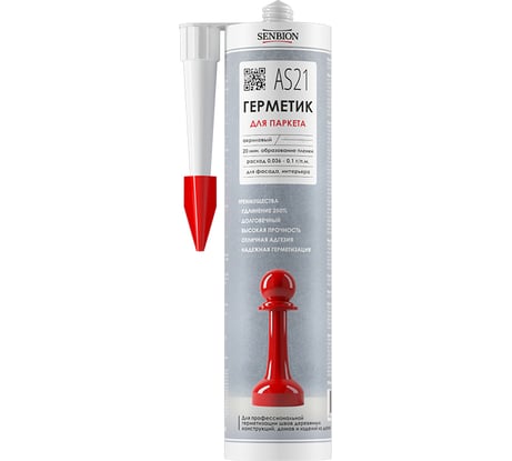 Акриловый герметик для древесины и паркета SENBION AS-21 (бук; 310 мл) SB2944/310-Бук