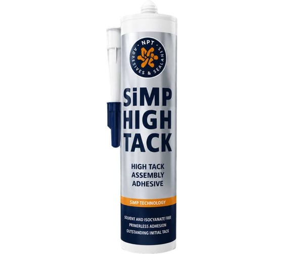 Монтажный клей NPT SiMP HIGH TACK 290 мл. белый 8033765312660