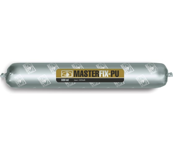 Герметик полиуретановый MASTERFIX PU серый (RAL 7004) 600 мл (20шт/кор) (арт.) 1709/Аса