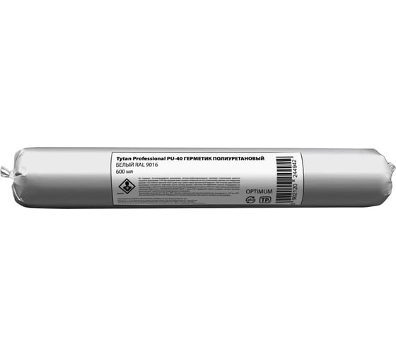 Герметик полиуретановый Tytan Professional PU 40 OPTIMUM белый, RAL 9016, 600 мл (12) 280122