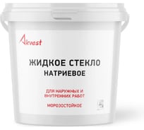 Жидкое стекло Akvest Натриевое, морозостойкое, для наружных и внутренних работ 1,4 кг 00045-10