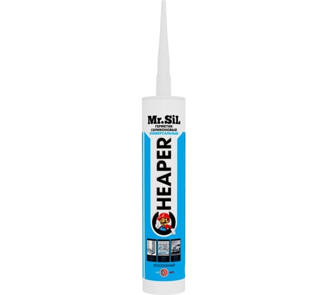 Герметик силиконовый универсальный Mr.SiL CHEAPER 265 мл белый (25шт/кор) Арт. продавца: 25005