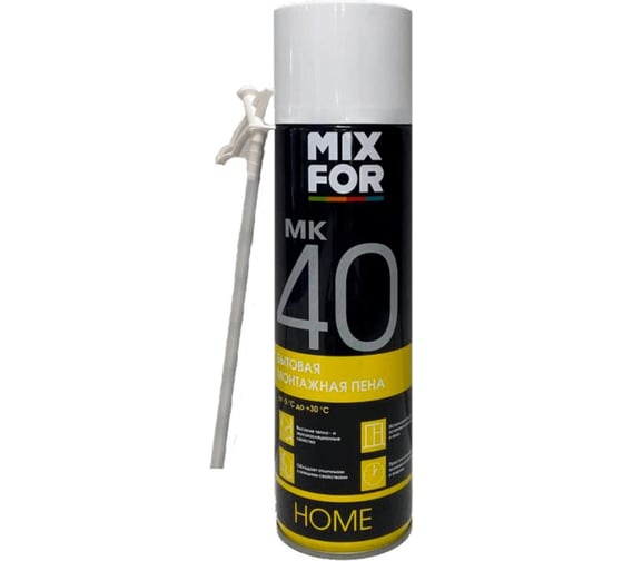 Пена монтажная MIXFOR МК-40 бытовая, 500 мл МК40