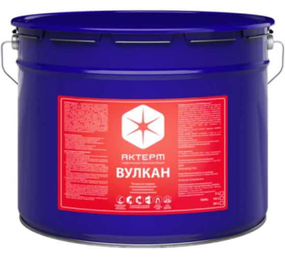 Теплоизоляционное покрытие АКТЕРМ Вулкан 10л 907078432