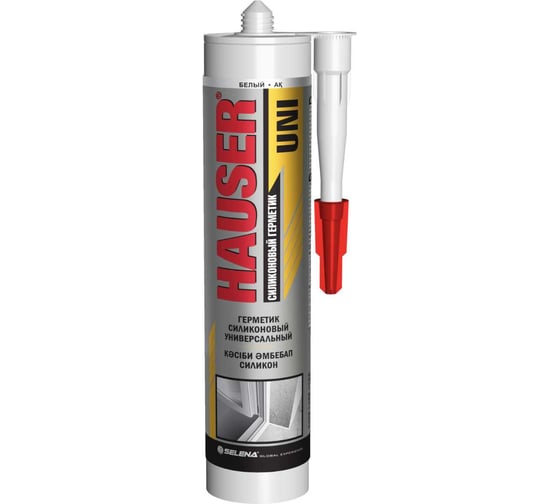 Силиконовый герметик Hauser Uni 48803, 260 мл, белый 279738