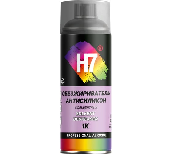 Обезжириватель сольвентный H7 Solvent Degreaser 1К 520 мл 383458