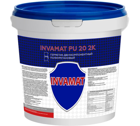 Полиуретановый герметик INVAMAT 790 2K PU-20 серый 16 кг 1169