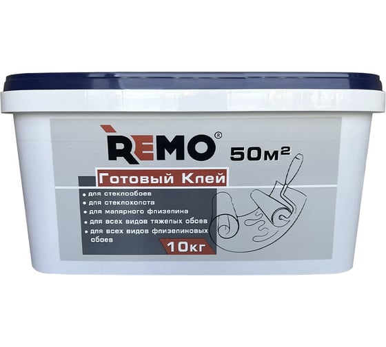 Клей готовый стеклообойный REMO 10 кг 776011