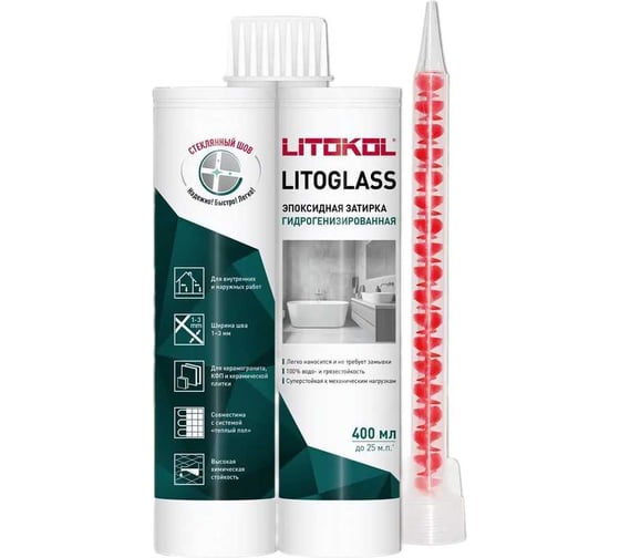Эпоксидная затирка LITOKOL LITOGLASS LG.610 ЛАТТЕ 400 мл 511760001