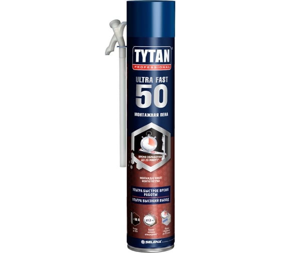 Бытовая монтажная пена Tytan Professional Ultra Fast 50, 750 мл 283424