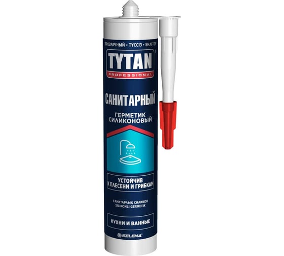 Герметик силиконовый санитарный Tytan Professional 53562, 280 мл, прозрачный 279740