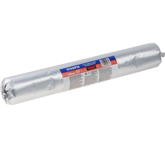 Клей-герметик полиуретановый STARFIX PU40, черный 600 мл ЦИ-2561957588