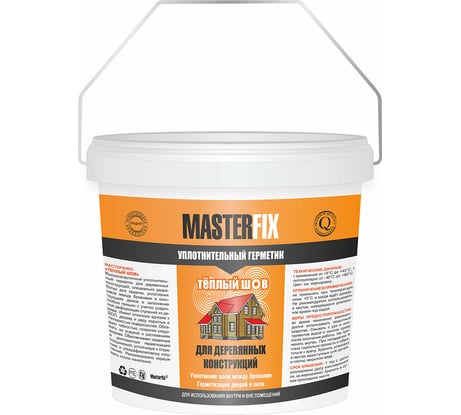 Уплотнительный герметик MASTERFIX ТЕПЛЫЙ ШОВ (для деревянного домостроения; венге; 2,8 л) 1545/1