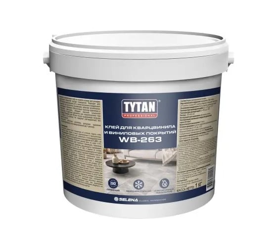 Клей для кварцвинила и виниловых покрытий TYTAN PROFESSIONAL WB-263, 1 кг 284309