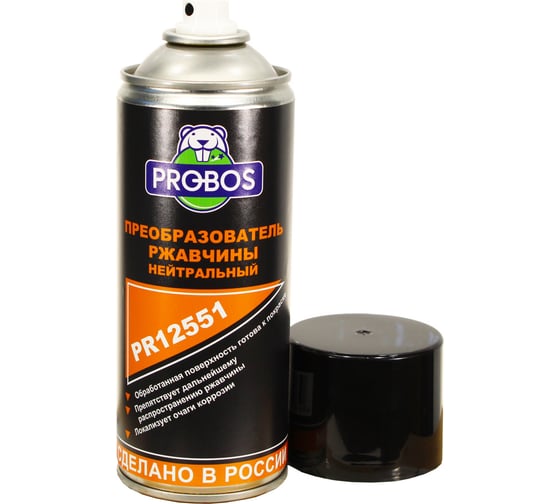 Преобразователь ржавчины PROBOS аэрозоль, 520 мл PR12551
