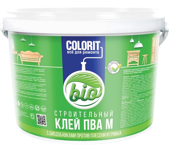 Строительный клей ХимПродукт COLORIT ПВА-М 2 кг ПВАС2