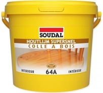 Быстросохнущий клей для дерева Soudal 64А (на основе ПВА дисперсии; 5 кг; D2) 100052