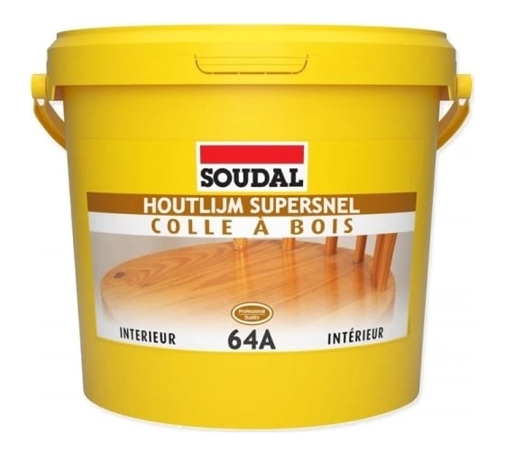 Быстросохнущий клей для дерева Soudal 64А (на основе ПВА дисперсии; 5 кг; D2) 100052 1