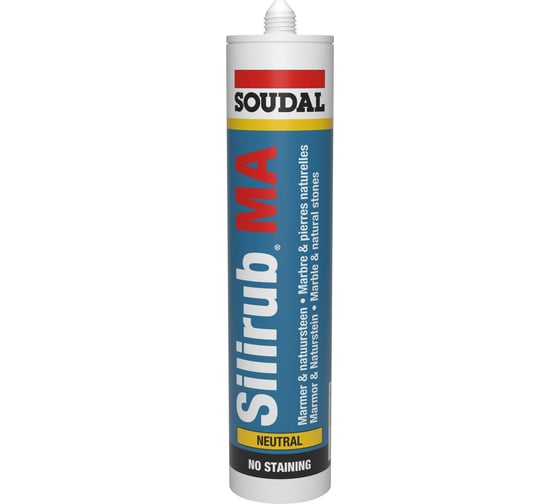 Силиконовый герметик для мрамора Soudal Силируб МА (белый; 310 мл) 105100 1