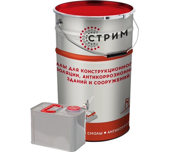 Гидроактивная полиуретановая гидроизоляционная смола гидрофобного типа СТРИМ Аквидур ТС-Н 26,25 кг АДР00ТС000Н