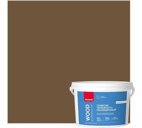 Строительный герметик NEOMID Professional (3 кг; ведро) Н -ГермPROFF-3/дуб