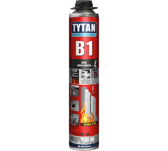 Пена профессиональная Tytan EURO-LINE B1 750 мл 79756