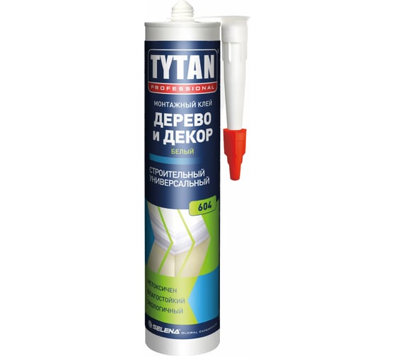 Монтажный клей Дерево и Декор Tytan 6PROFESSIONAL 604, белый 290 мл 2789