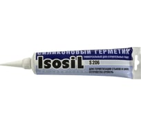 Герметик силиконовый нейтральный Isosil S206, черный, 115 мл 2060708
