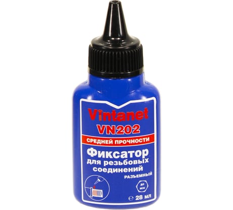 Фиксатор для резьбовых соединений, средней прочности, анаэробный VINTANET VN202 28 мл VN20228ML