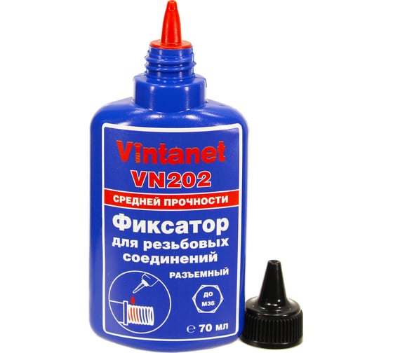 Фиксатор для резьбовых соединений, средней прочности, анаэробный VINTANET VN202 70 мл VN20270ML