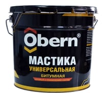 Мастика BLACK битумная универсальная 15 кг Obern 21387 22746117