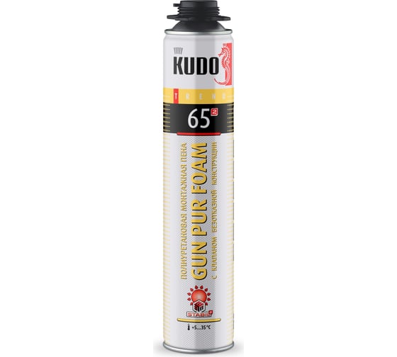 Пена полиуретановая монтажная профессиональная KUDO TREND 65 летняя KUPT10S65