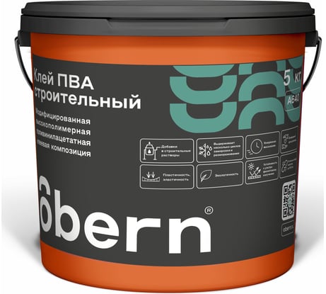 Строительный клей ПВА Obern 5 кг 13467