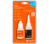 Мгновенный клей Airline SPEEDY FIX с порошком-наполнителем, 2x10 мл. ADGC002