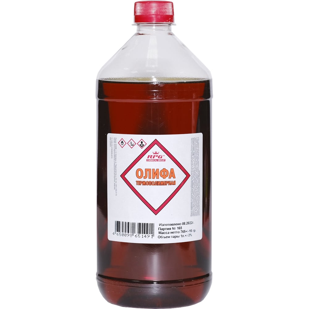 Олифа термополимерная RPG ПЭТ 1л 4650098651491 - выгодная цена, отзывы ...