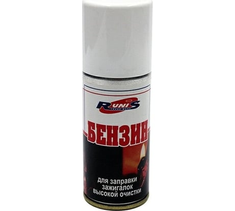 Бензин Следопыт для зажигалок RUNIS высокой очистки, 140 мл, аэрозоль 1-003