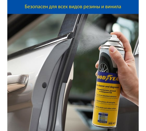 Обезжириватель деталей и поверхностей Goodyear аэрозоль 650 мл GY000717