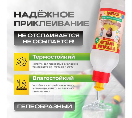Универсальный клей TITAN WILD Premium 0.25 л TWP0,25