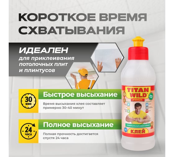 Универсальный клей TITAN WILD Premium 0.25 л TWP0,25