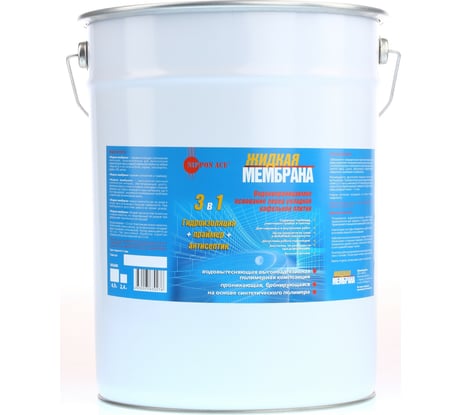 Жидкая мембрана Nippon Ace водовытесняющая полимерная композиция, ведро 20 литров LM-200-269