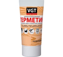 Силиконизированный герметик VGT мастика для внутренних и наружных работ, дуб светло-серый, 0.16 л, туба 11607884