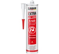 Клей ZIGGER EXTRA POWER (каучуковый; экстрасильный; белый; 380 гр) 11608035