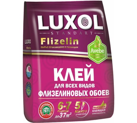 Обойный клей LUXOL Standart флизелин, 200 г LUXOL флизелин (Standart) 200г.