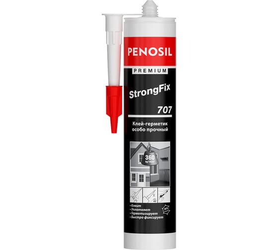 Монтажный клей Penosil Premium Strongfix 707 гибридный, сверхпрочный, 290 мл H4204 219774 1