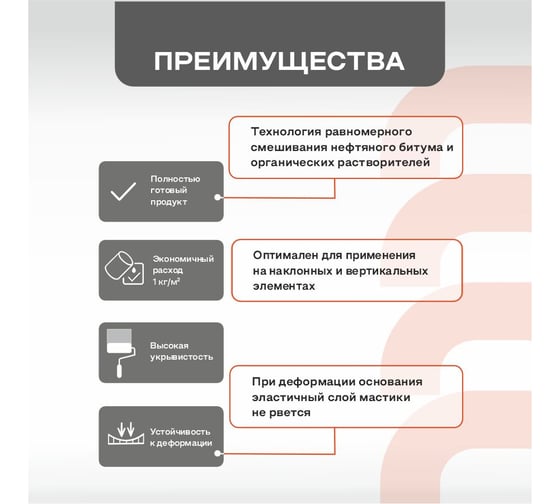 Битумная универсальная мастика Obern 14 кг, 20 л 18781